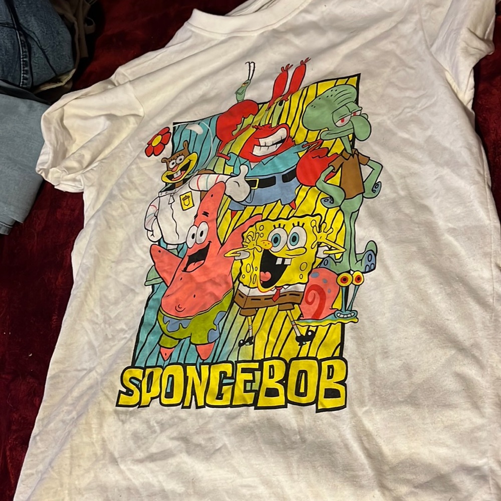 spongebob nickelodeon tshirt size medium